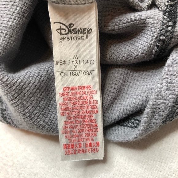 Disney Store Mens Mickey Mouse Thermal Waffle Knit Long Sleeve Shirt Size‎ M - Picture 10 of 11